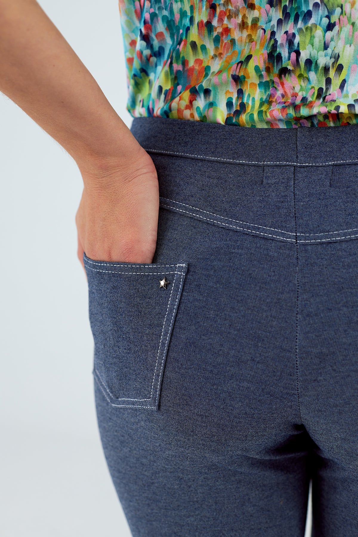 Pantalón de punto con goma cintura