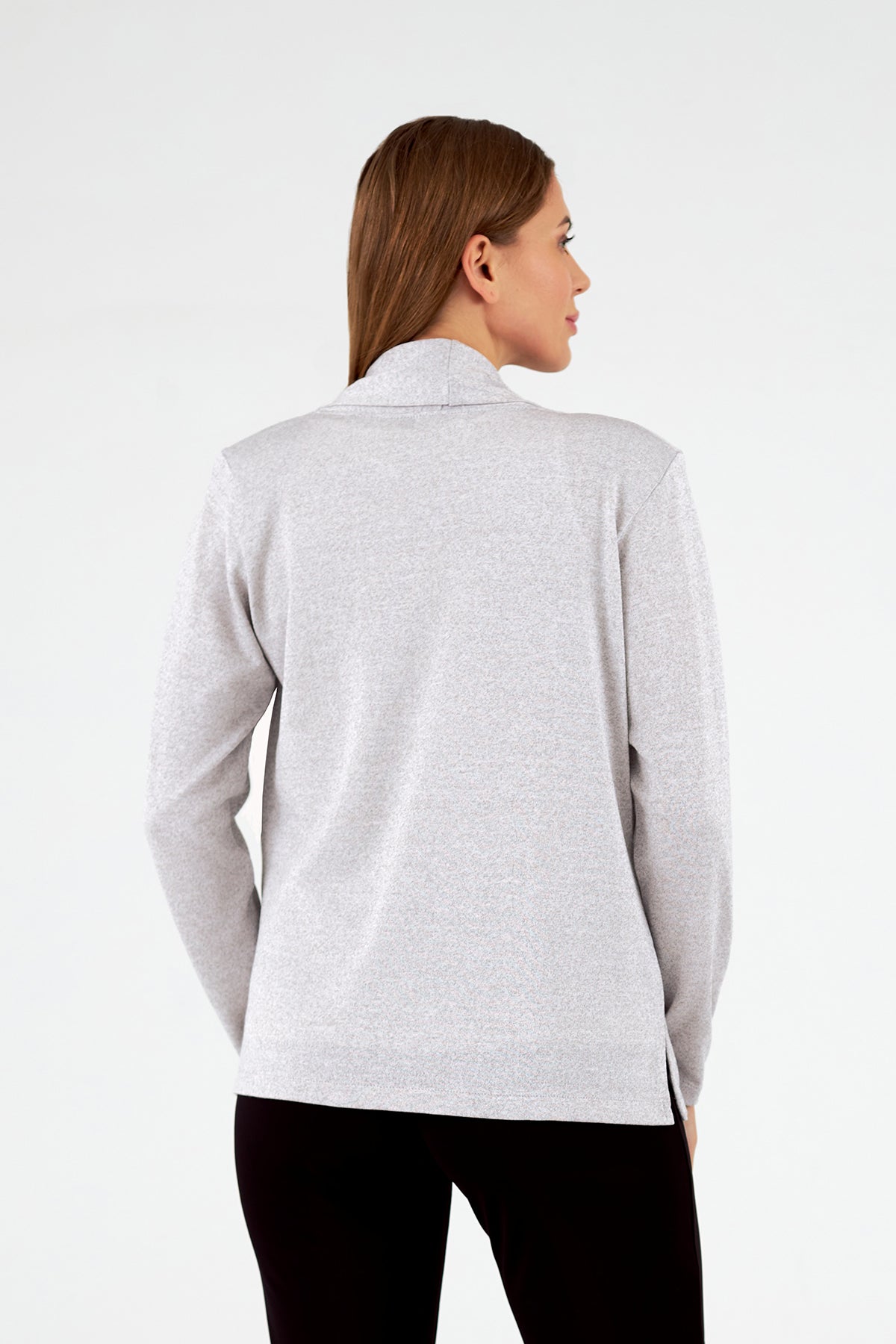 Chaqueta de mujer de punto abierta