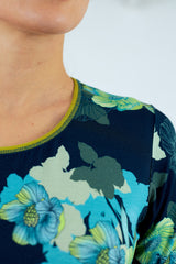 Camiseta de mujer cuello redondo manga corta