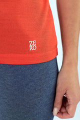 Jersey de mujer cuello pico manga corta