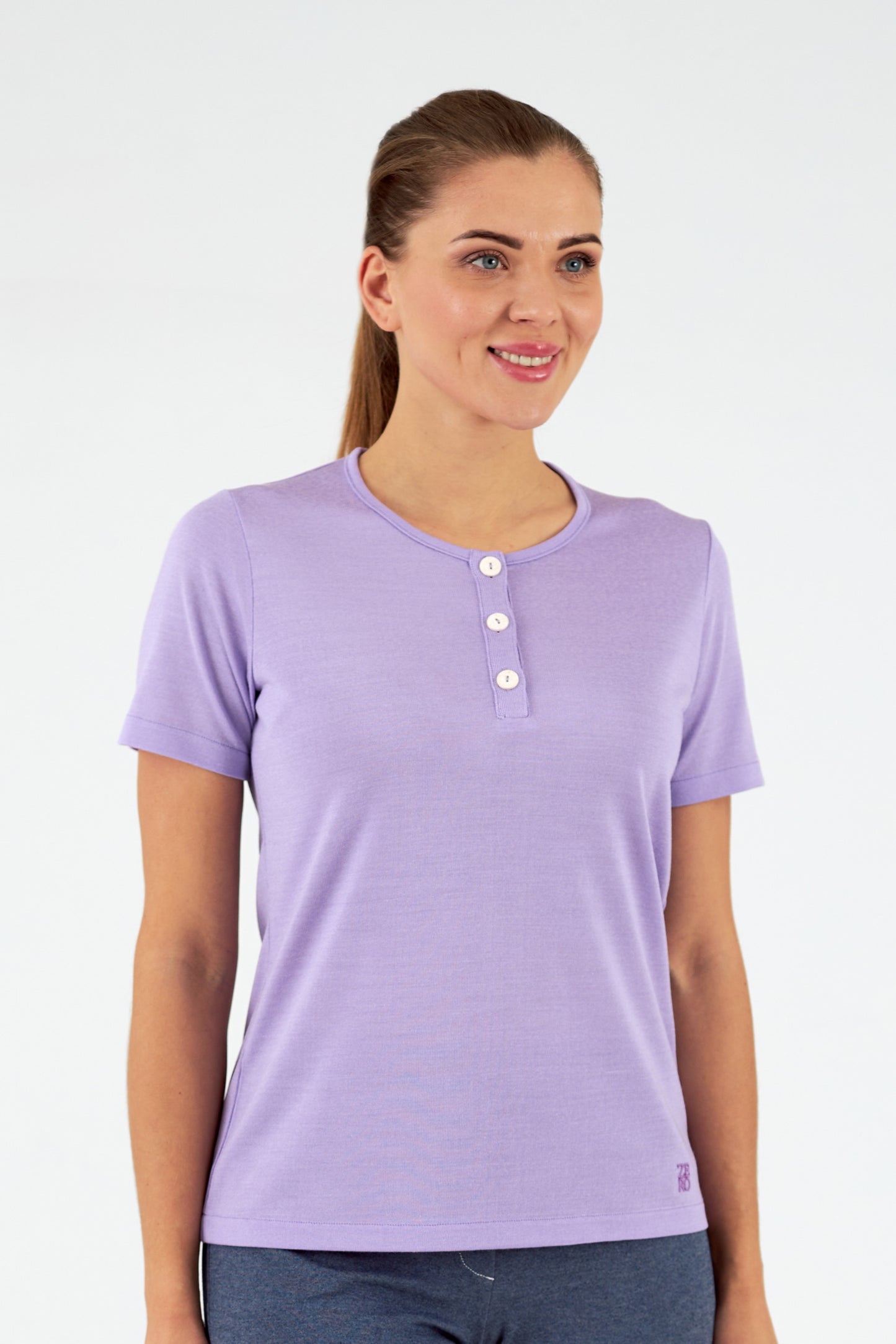 Jersey de mujer cuello redondo manga corta