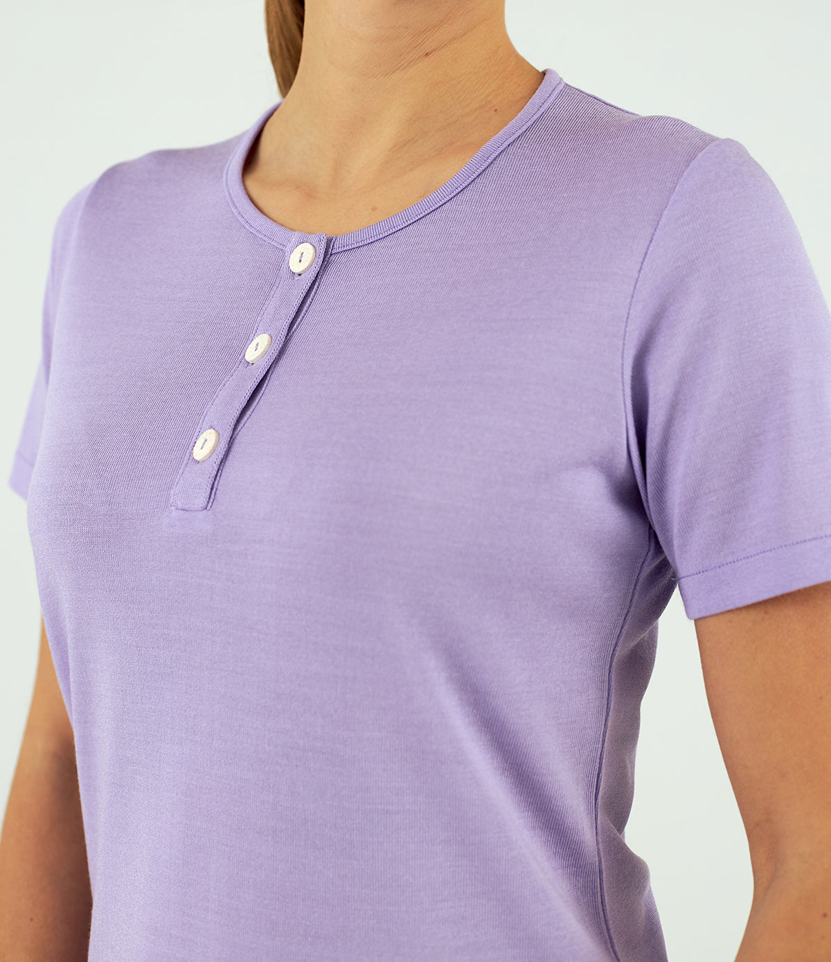 Jersey de mujer cuello redondo manga corta