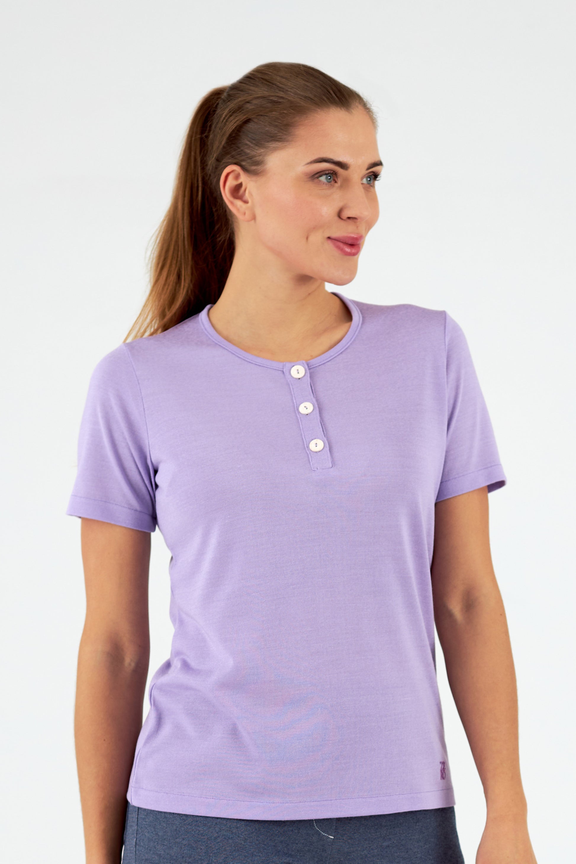 Jersey de mujer cuello redondo manga corta