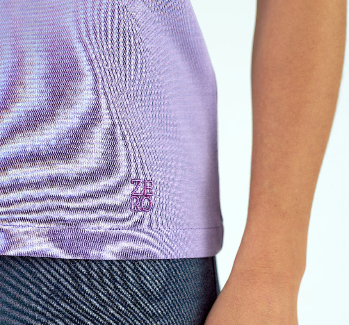 Jersey de mujer cuello redondo manga corta