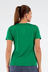 Jersey de mujer cuello redondo manga corta