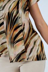 Camiseta de mujer cuello redondo manga corta