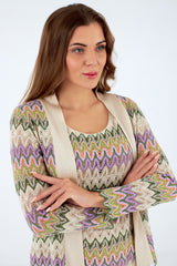 Chaqueta de mujer de punto abierta