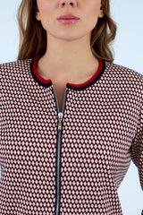 Chaqueta de mujer de punto cuello redondo