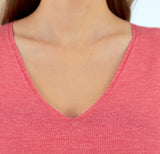 Jersey de mujer cuello redondo manga corta